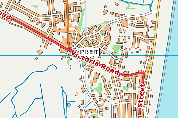 IP15 5HT map - OS VectorMap District (Ordnance Survey)