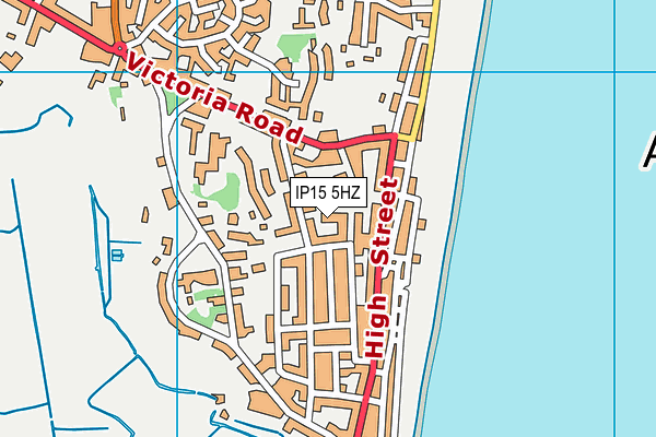 IP15 5HZ map - OS VectorMap District (Ordnance Survey)