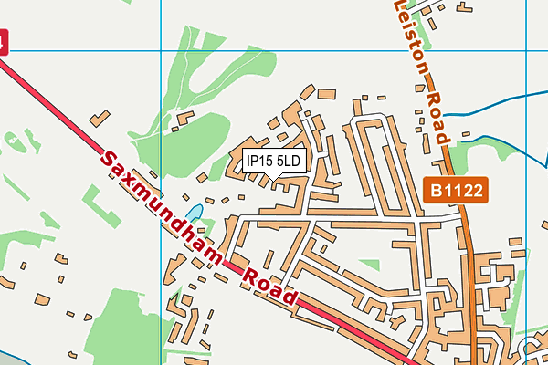 IP15 5LD map - OS VectorMap District (Ordnance Survey)