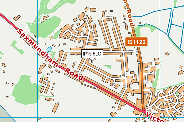 IP15 5LG map - OS VectorMap District (Ordnance Survey)