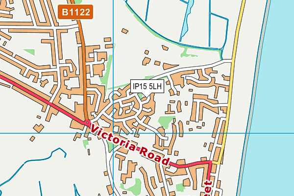 IP15 5LH map - OS VectorMap District (Ordnance Survey)