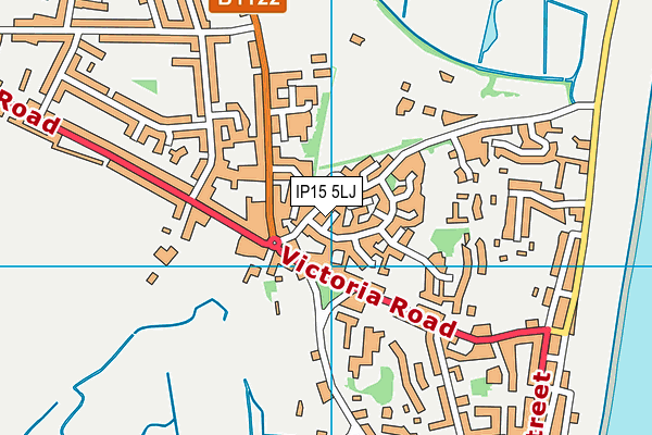 IP15 5LJ map - OS VectorMap District (Ordnance Survey)