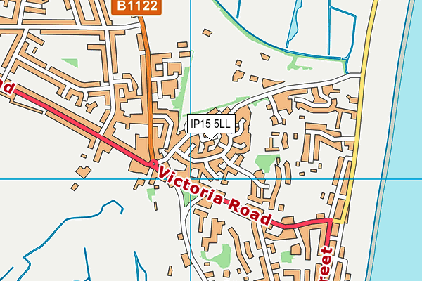 IP15 5LL map - OS VectorMap District (Ordnance Survey)