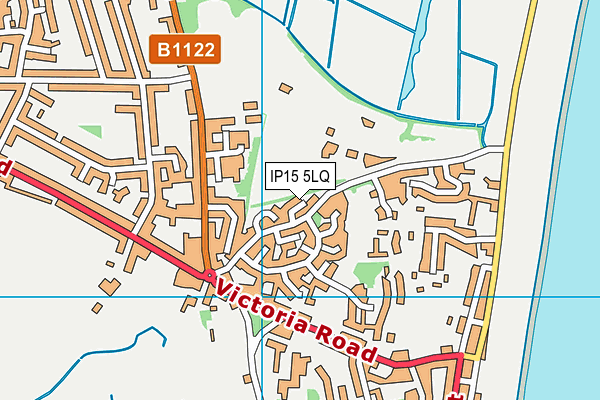 IP15 5LQ map - OS VectorMap District (Ordnance Survey)