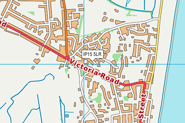 IP15 5LR map - OS VectorMap District (Ordnance Survey)
