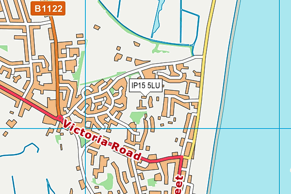 IP15 5LU map - OS VectorMap District (Ordnance Survey)