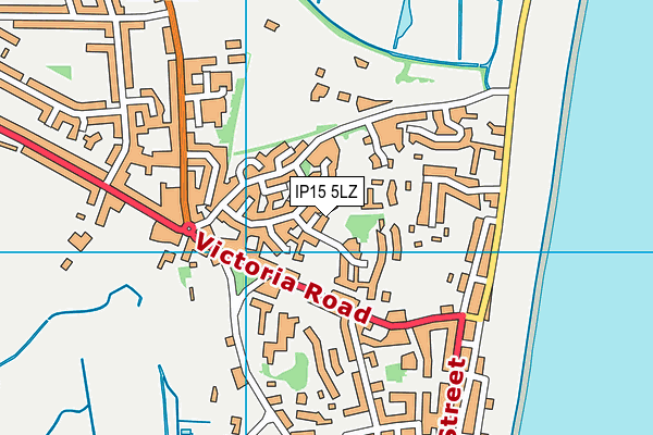 IP15 5LZ map - OS VectorMap District (Ordnance Survey)