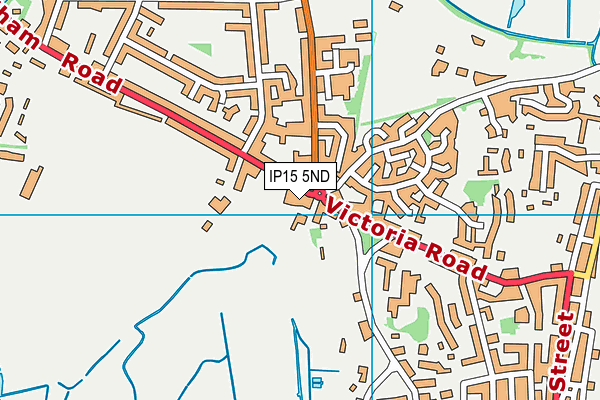 IP15 5ND map - OS VectorMap District (Ordnance Survey)