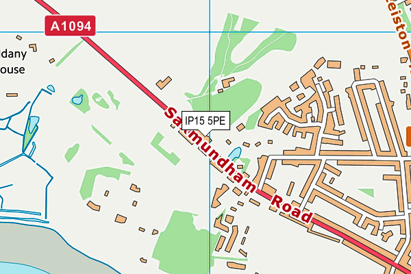 Aldeburgh Golf Club map (IP15 5PE) - OS VectorMap District (Ordnance Survey)