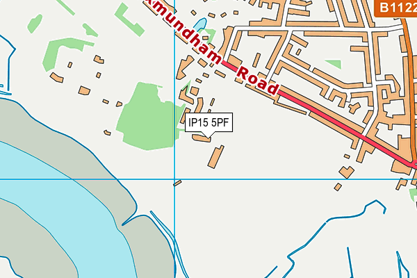 IP15 5PF map - OS VectorMap District (Ordnance Survey)