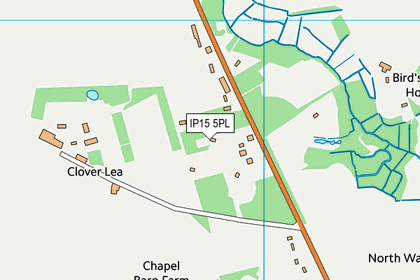 IP15 5PL map - OS VectorMap District (Ordnance Survey)