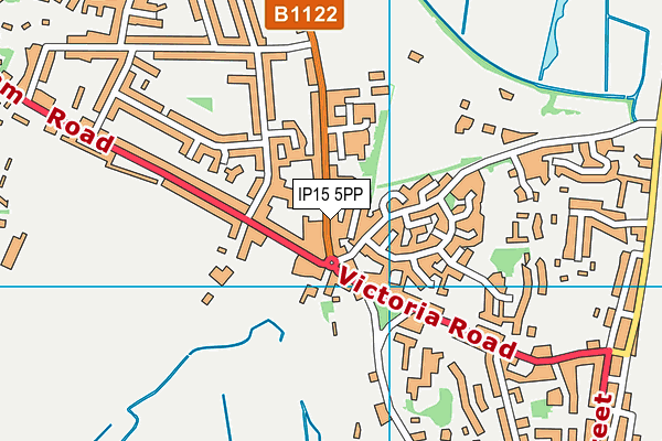 IP15 5PP map - OS VectorMap District (Ordnance Survey)