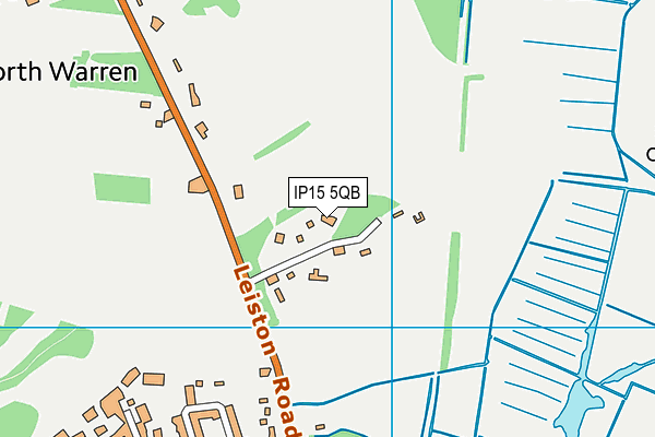 IP15 5QB map - OS VectorMap District (Ordnance Survey)