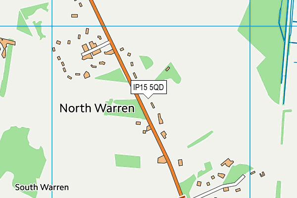 IP15 5QD map - OS VectorMap District (Ordnance Survey)