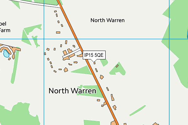 IP15 5QE map - OS VectorMap District (Ordnance Survey)