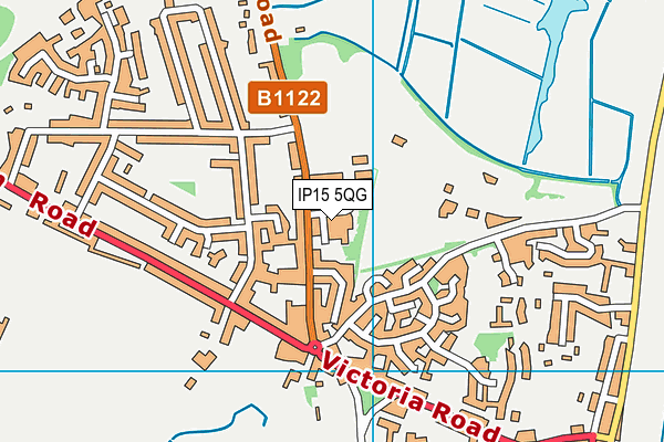 IP15 5QG map - OS VectorMap District (Ordnance Survey)