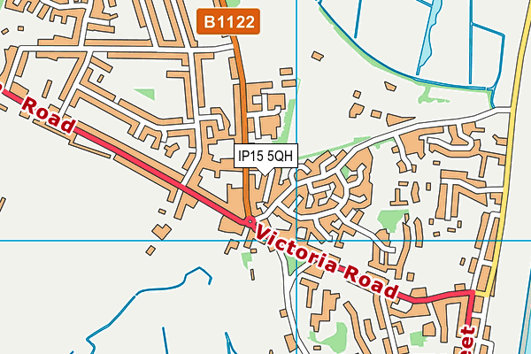 IP15 5QH map - OS VectorMap District (Ordnance Survey)