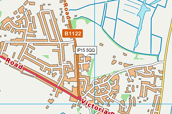 IP15 5QQ map - OS VectorMap District (Ordnance Survey)