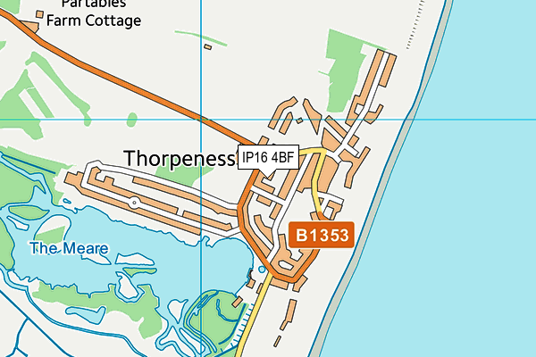 IP16 4BF map - OS VectorMap District (Ordnance Survey)