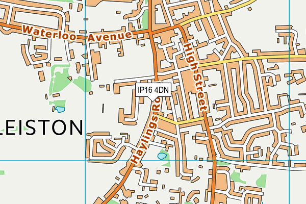 IP16 4DN map - OS VectorMap District (Ordnance Survey)