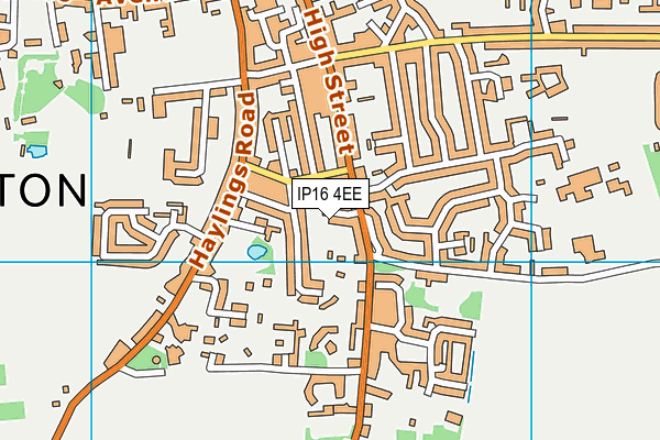 IP16 4EE map - OS VectorMap District (Ordnance Survey)