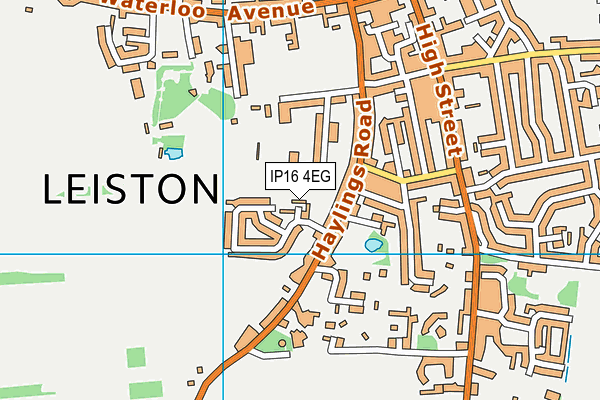 IP16 4EG map - OS VectorMap District (Ordnance Survey)