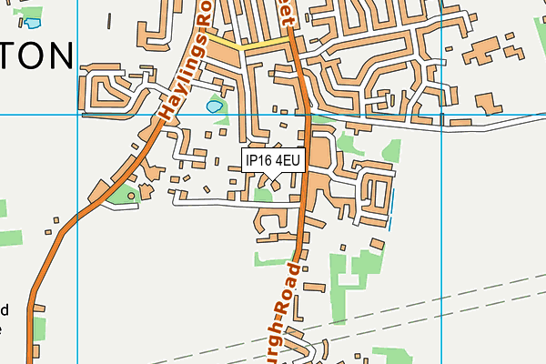 IP16 4EU map - OS VectorMap District (Ordnance Survey)