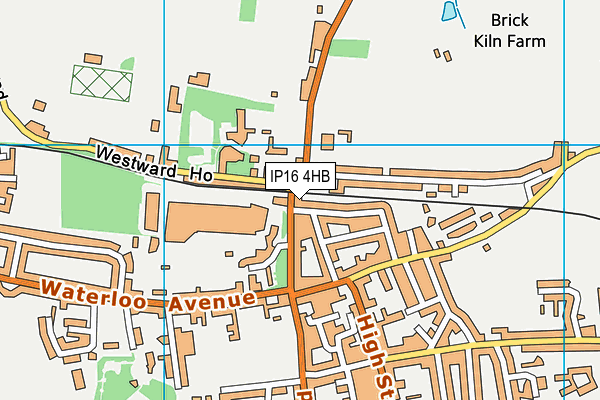 IP16 4HB map - OS VectorMap District (Ordnance Survey)