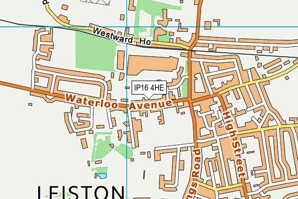 IP16 4HE map - OS VectorMap District (Ordnance Survey)