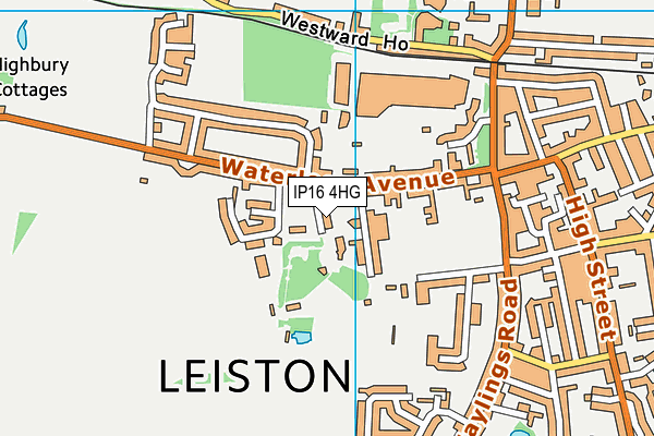 IP16 4HG map - OS VectorMap District (Ordnance Survey)
