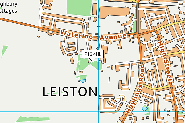 IP16 4HL map - OS VectorMap District (Ordnance Survey)