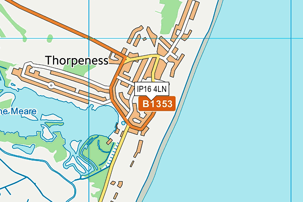 IP16 4LN map - OS VectorMap District (Ordnance Survey)