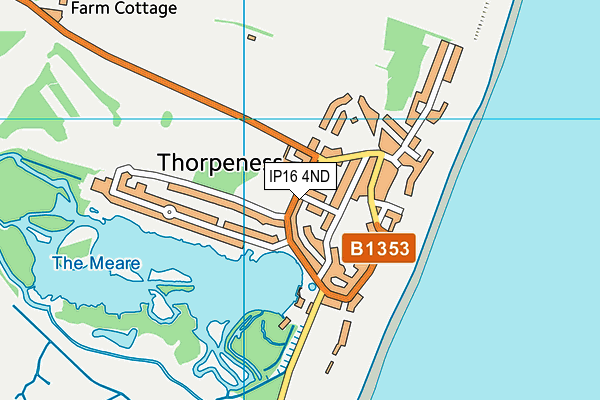 IP16 4ND map - OS VectorMap District (Ordnance Survey)
