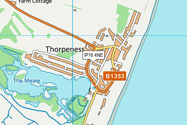 IP16 4NE map - OS VectorMap District (Ordnance Survey)