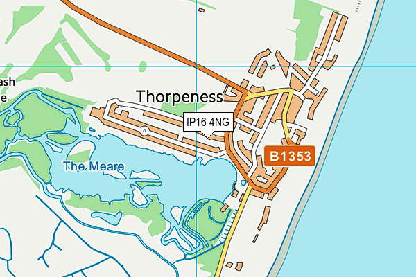 IP16 4NG map - OS VectorMap District (Ordnance Survey)