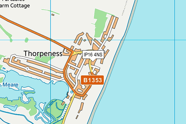 IP16 4NS map - OS VectorMap District (Ordnance Survey)