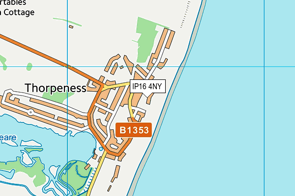 IP16 4NY map - OS VectorMap District (Ordnance Survey)