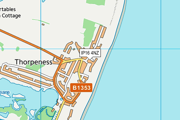 IP16 4NZ map - OS VectorMap District (Ordnance Survey)