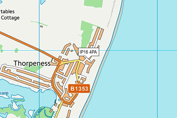 IP16 4PA map - OS VectorMap District (Ordnance Survey)