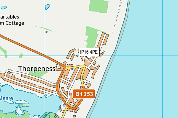 IP16 4PE map - OS VectorMap District (Ordnance Survey)