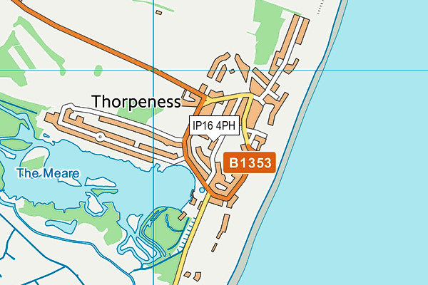 IP16 4PH map - OS VectorMap District (Ordnance Survey)