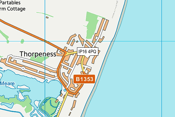 IP16 4PQ map - OS VectorMap District (Ordnance Survey)