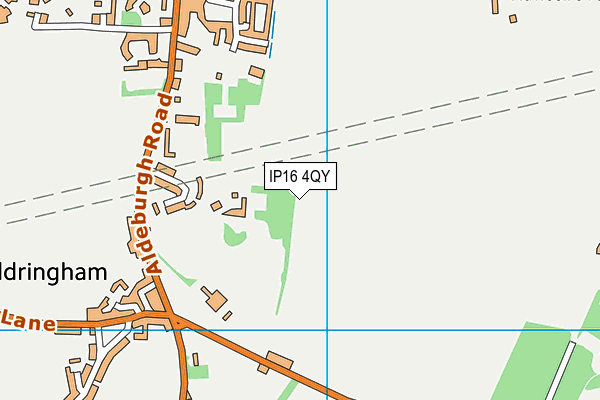 IP16 4QY map - OS VectorMap District (Ordnance Survey)