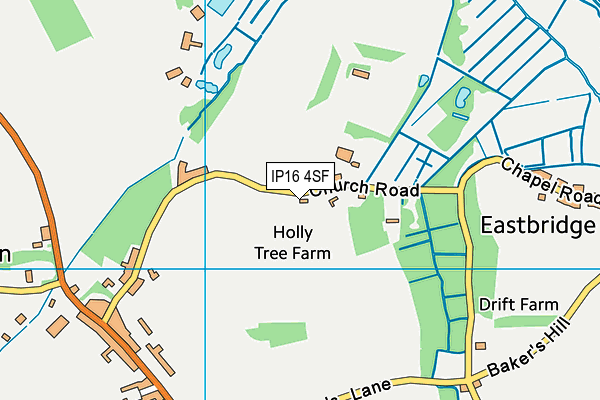 IP16 4SF map - OS VectorMap District (Ordnance Survey)