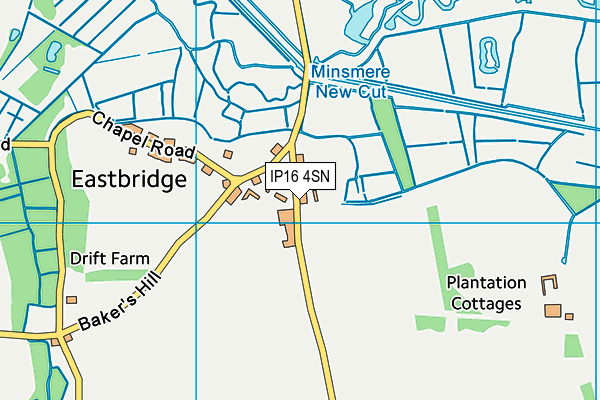 IP16 4SN map - OS VectorMap District (Ordnance Survey)