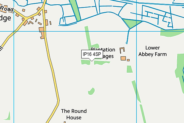 IP16 4SP map - OS VectorMap District (Ordnance Survey)