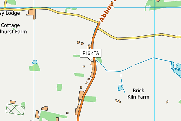 IP16 4TA map - OS VectorMap District (Ordnance Survey)