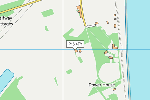 IP16 4TY map - OS VectorMap District (Ordnance Survey)