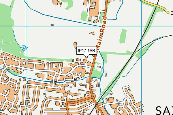 IP17 1AR map - OS VectorMap District (Ordnance Survey)