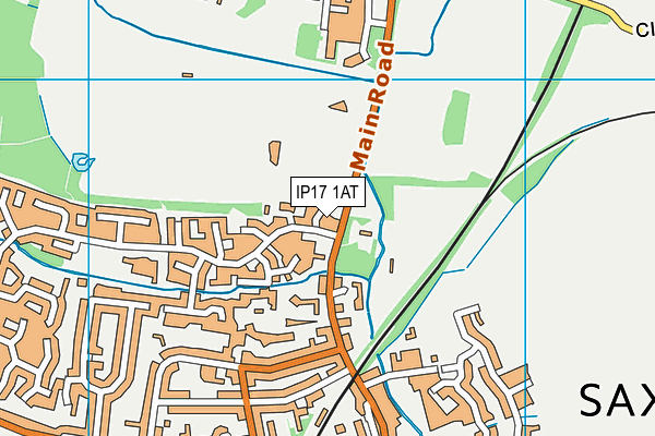 Saxmundham Sports & Recreation Club map (IP17 1AT) - OS VectorMap District (Ordnance Survey)